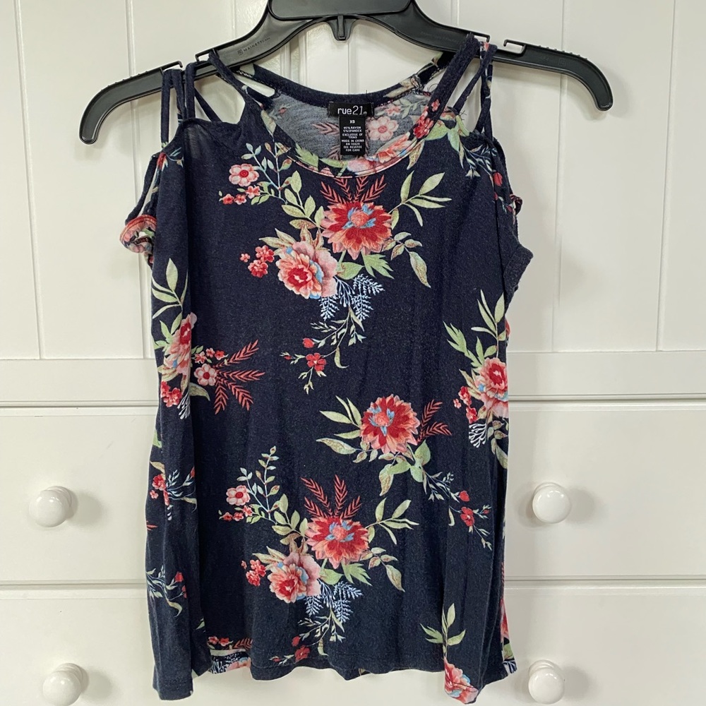 Rue 21 spaghetti strap off the shoulder tank